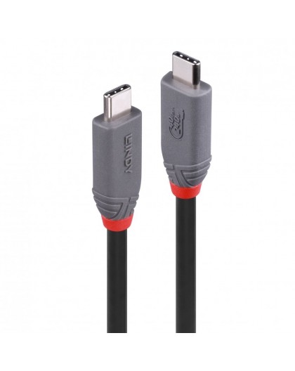 Lindy 1.5m USB 4 240W Type C Cable, Anthra Line