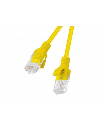 PATCHCORD KAT.5E UTP 3M ŻÓŁTY FLUKE PASSED LANBERG 10-PACK