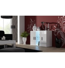 Cama sideboard 120 cm SOHO S7 white/white gloss