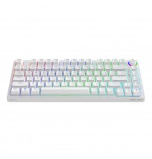 SAVIO PHENIX WHITE Wireless Mechanical Keyboard, Gateron Red Pro, ABS