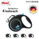 Flexi Automatic leash Black Design M 5 m, Blue