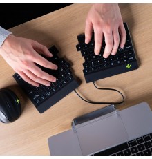 R-Go Tools Ergonomic keyboard R-Go Split Break with break software, ergonomic split keyboard, QWERTY (UK), Bluetooth, black