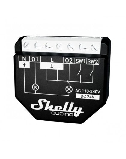 Shelly Qubino WAVE 2PM Smart switch Black