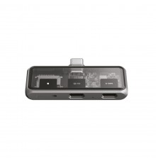USB-C PD Hub & MicroSD Reader Gray