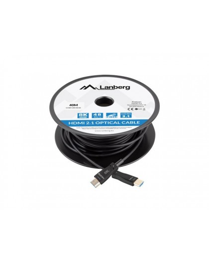 LANBERG HDMI CABLE M/M V2.1 40M 8K OPTICAL AOC