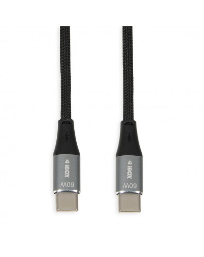 iBOX IKUTC USB-C cable 60W 2m Black