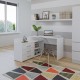 Topeshop DANY BIEL KPL computer desk White