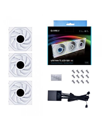 Lian Li UNI FAN TL LCD Computer case 12 cm White