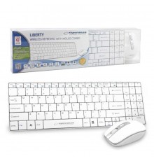 Esperanza EK122W keyboard RF Wireless QWERTY White