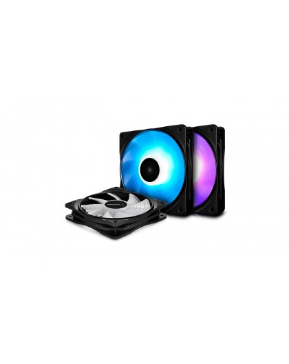 DeepCool RF120-3in1 Computer case Fan 12 cm Black 3 pc(s)