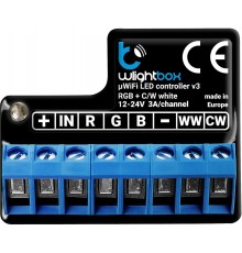 BLEBOX wLightBox v3 WiFi I/O Module 1x Input binary 1x RGBW/CCT LED output