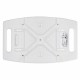 Rectangular shower stool with height adjustment