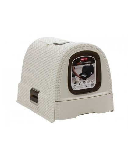 CURVER - Cat litter box - cream/brown
