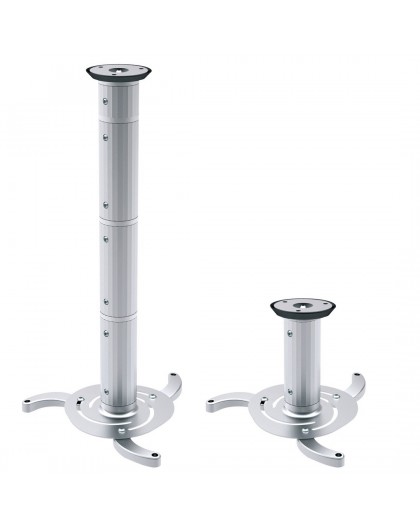 Silver ceiling mount for projectors from 80 mm to 980 mm