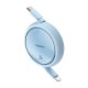 Baseus Free2Pull - 20 W USB-C to Lightning Retractable Cable, 1 m (blue)