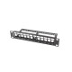 LANBERG PATCH PANEL BLANK 12 PORT 1U 10" BLACK