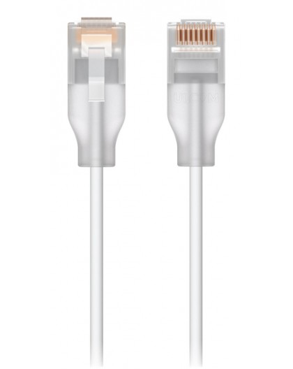 Ubiquiti UACC-Cable-Patch-EL-2M-W networking cable Translucent, White Cat6