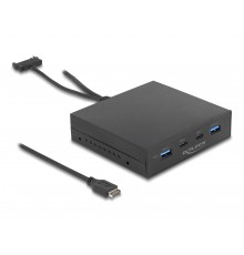DeLOCK 3.5″ USB 3.2 Gen 2 Front Panel 2 x USB Type-C + 2 x USB Type-A