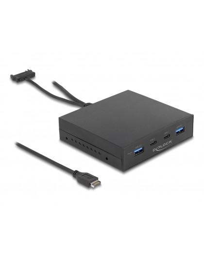 DeLOCK 3.5″ USB 3.2 Gen 2 Front Panel 2 x USB Type-C + 2 x USB Type-A