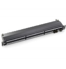 Equip 24-Port Cat.6A Shielded Patch Panel, Light Grey