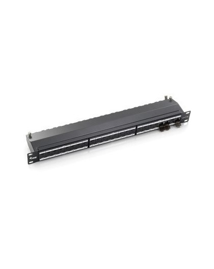 Equip 24-Port Cat.6A Shielded Patch Panel, Light Grey