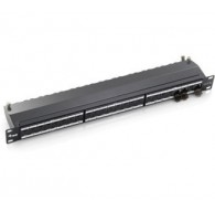 Equip 24-Port Cat.6A Shielded Patch Panel, Light Grey