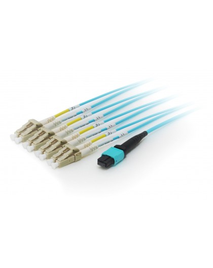 Equip MTP/MTP Trunk Fiber Optic Patch Cable, OM4, 7m