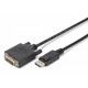 DisplayPort Adapter Cable, DP-DVI, 2.0m, 10 pcs