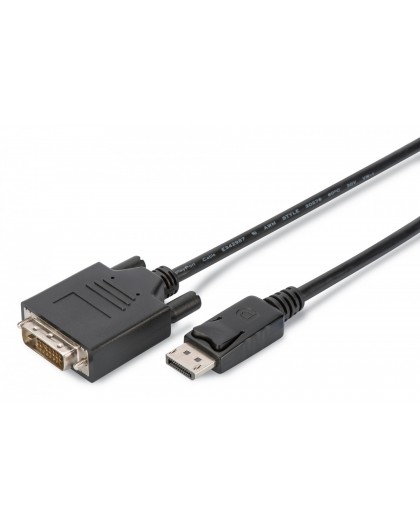 DisplayPort Adapter Cable, DP-DVI, 2.0m, 10 pcs