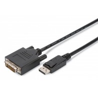 DisplayPort Adapter Cable, DP-DVI, 2.0m, 10 pcs