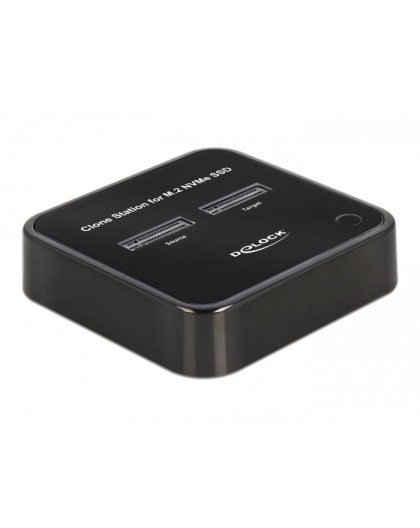 DeLOCK M.2 Docking Station for 2 x M.2 NVMe PCIe SSD with Clone function