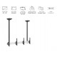 Equip 45"-55" Dual Screen Ceiling Mount