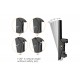 Equip 45"-55" Dual Screen Ceiling Mount