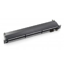 Equip 24-Port Cat.6A Shielded Patch Panel, Black