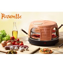Emerio Pizza Oven, pre-bake function, 8 pers.