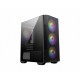 MSI MAG FORGE M100R computer case Micro Tower Black, Transparent