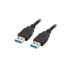 Lanberg CA-USBA-30CU-0010-BK USB cable 1m 3.0 USB A Black