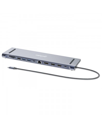 Docking Station 12-in-1 4K HDMI DP USB-A