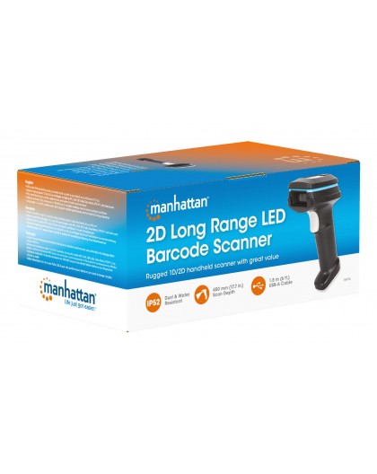 Barcode scanner MANHATTAN 2D LED handheld IP52