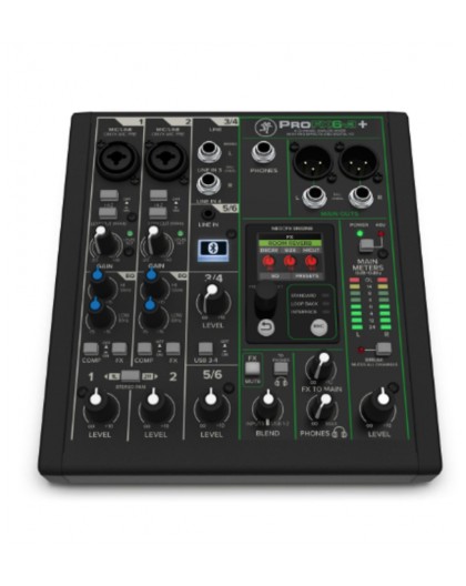 Analog mixer Mackie ProFX6v3+ with USB and Bluetooth