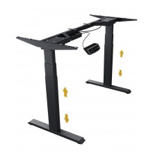 Electric desk with 2 legs