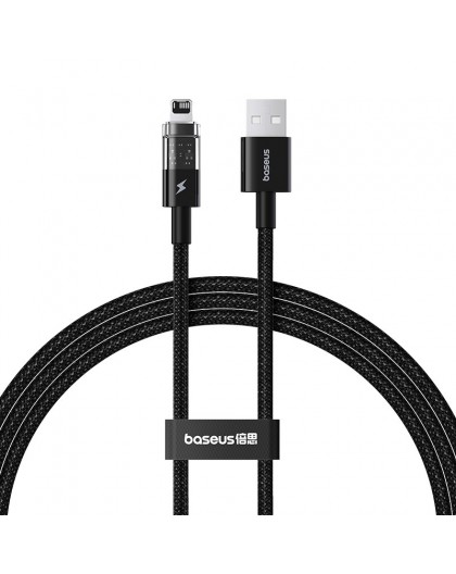 Baseus Gem USB to IP 2.4A Fast Charging Cable 1 m Black