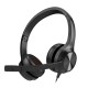 HEADPHONES WITH MICROPHONE CHAT USB