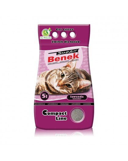 Certech Super Benek Compact Lavender - Cat Litter Clumping 5 l