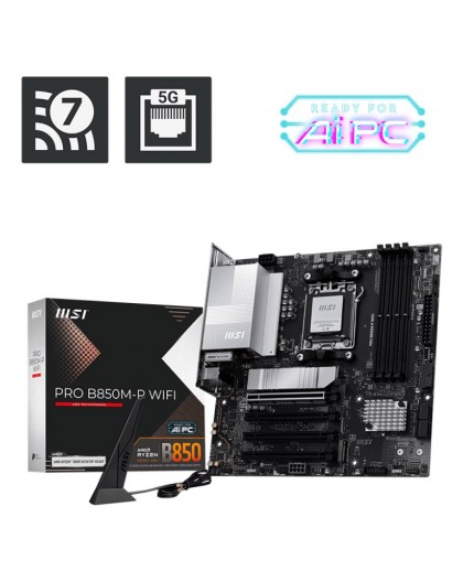 MSI PRO B850M-P WIFI AMD B850 Socket AM5 micro ATX