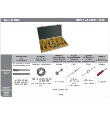 M3-M20 HSS CZD-40 THREADING TOOL SET