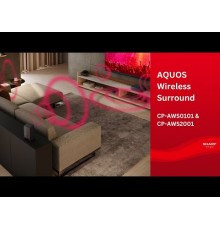 Sharp AQUOS Surround Speakers | CP-AWS2001 | Wi-Fi | Bluetooth | Wireless connection