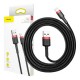Baseus Cafule USB Lightning Cable 1,5A 2m (Black+Red)