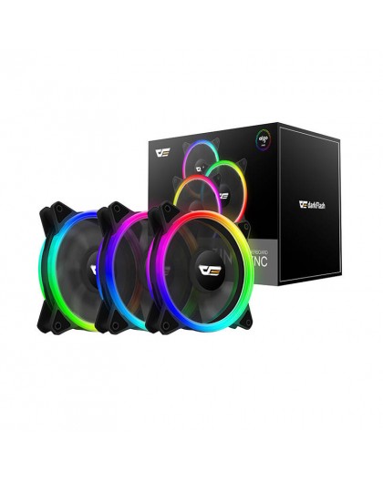 Computer Fan Set ARGB Darkflash DR12 Pro 3in1 120x120 (black)