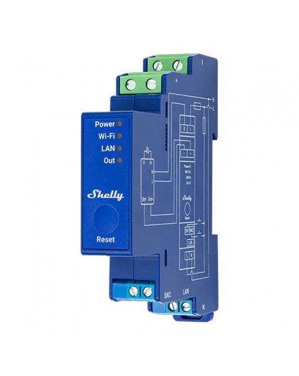Shelly Pro Dimmer 0/1-10V PM Lighting Controller, WiFi/Bluetooth
